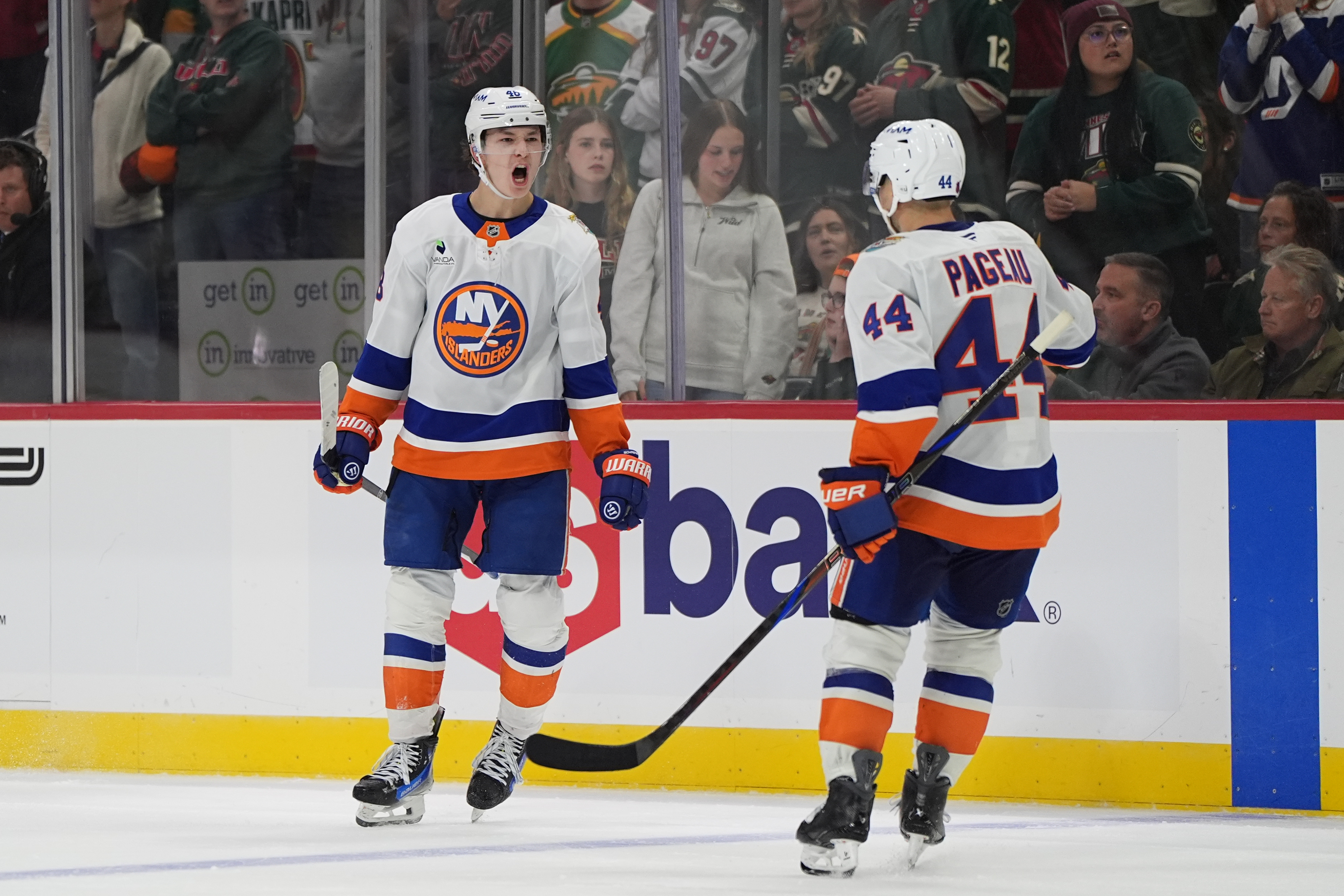 Schaefer scores his 2nd goal of the game in OT to lift Islanders past Wild, 4-3 — Casselton Sports news